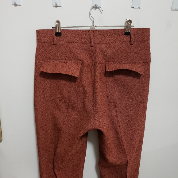 Retro orange and black high-rise pants - Picture 2 of 3